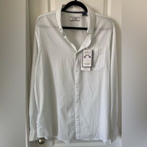Original Penguin Crisp White Button Down Shirt size-XXL